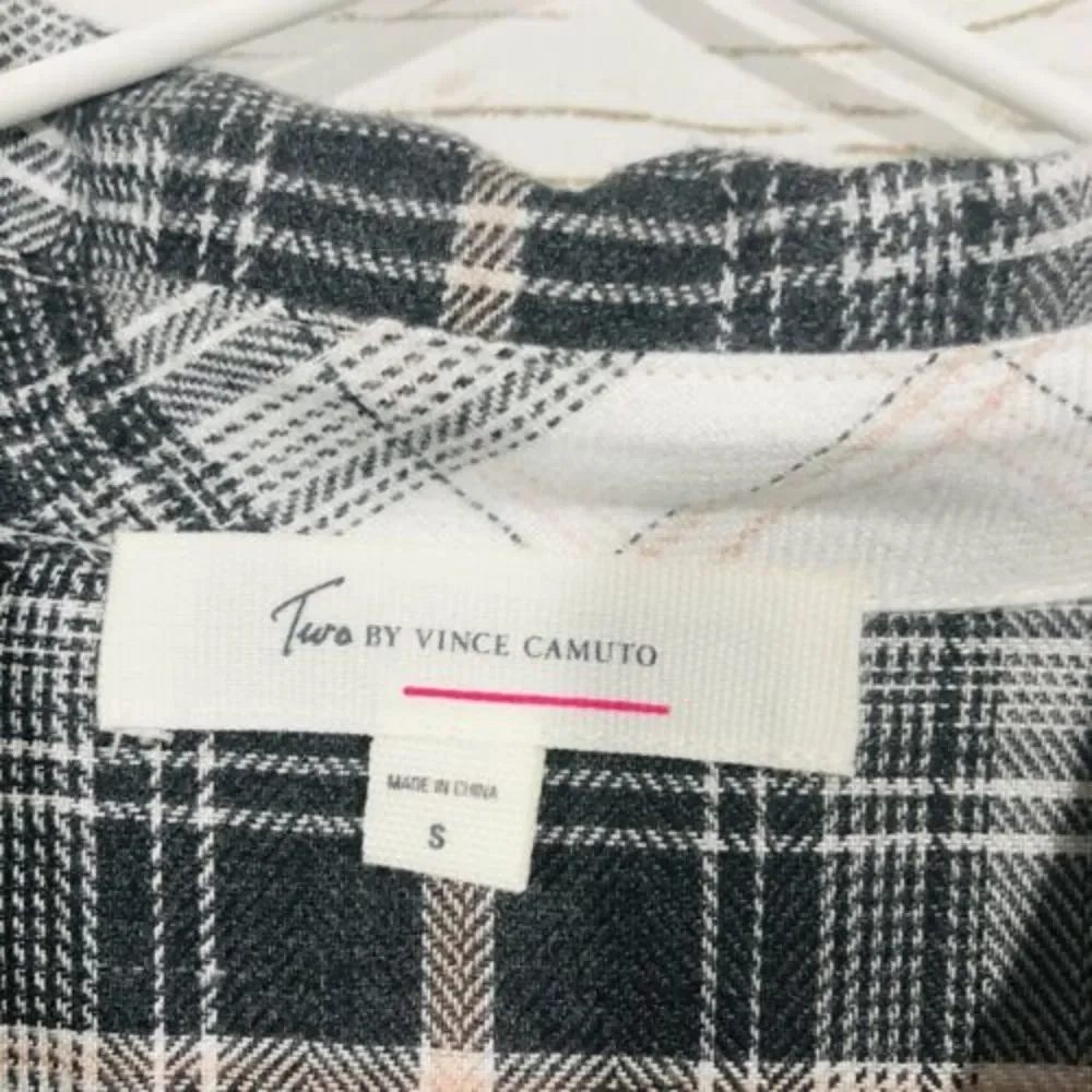 Two buy Vince Camuto Plaid Women's Button Down Shirt Size S